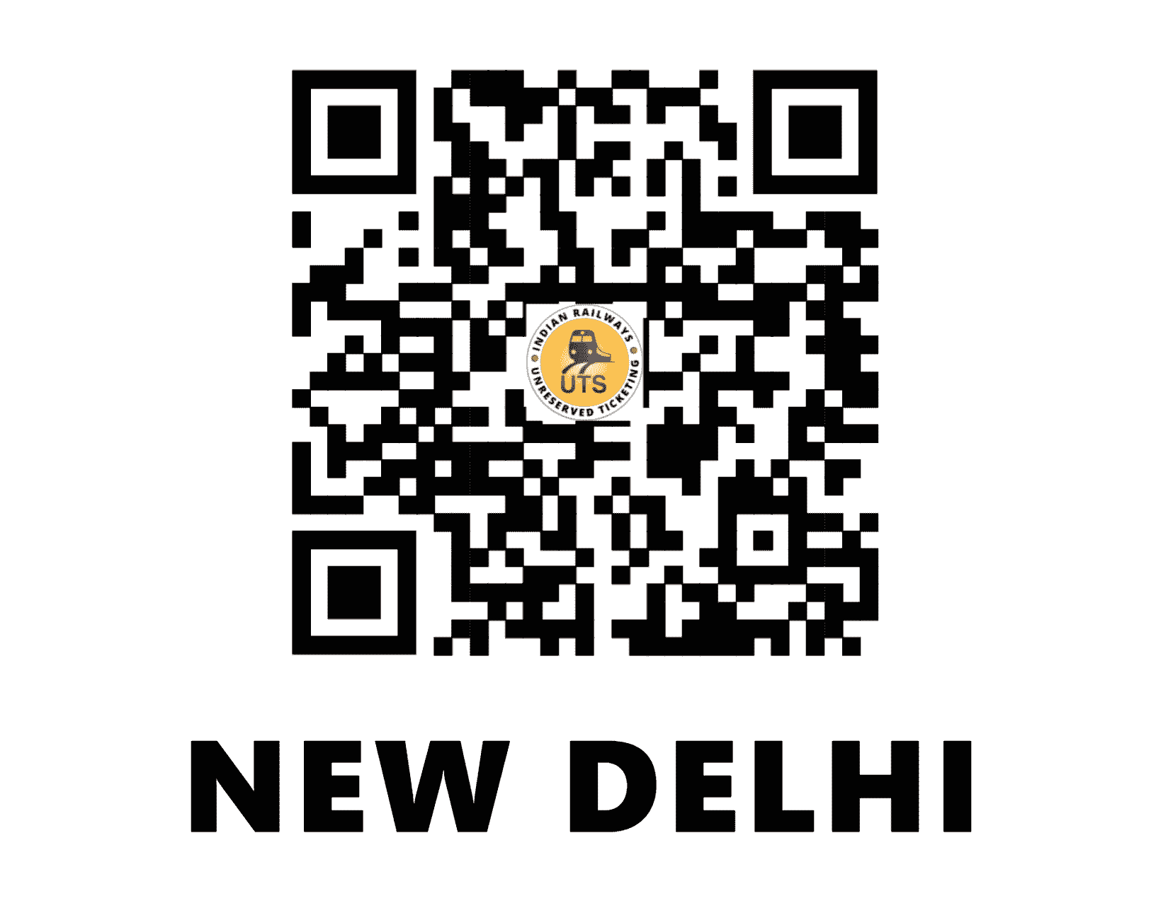 UTS QR Code for New Delhi - NDLS